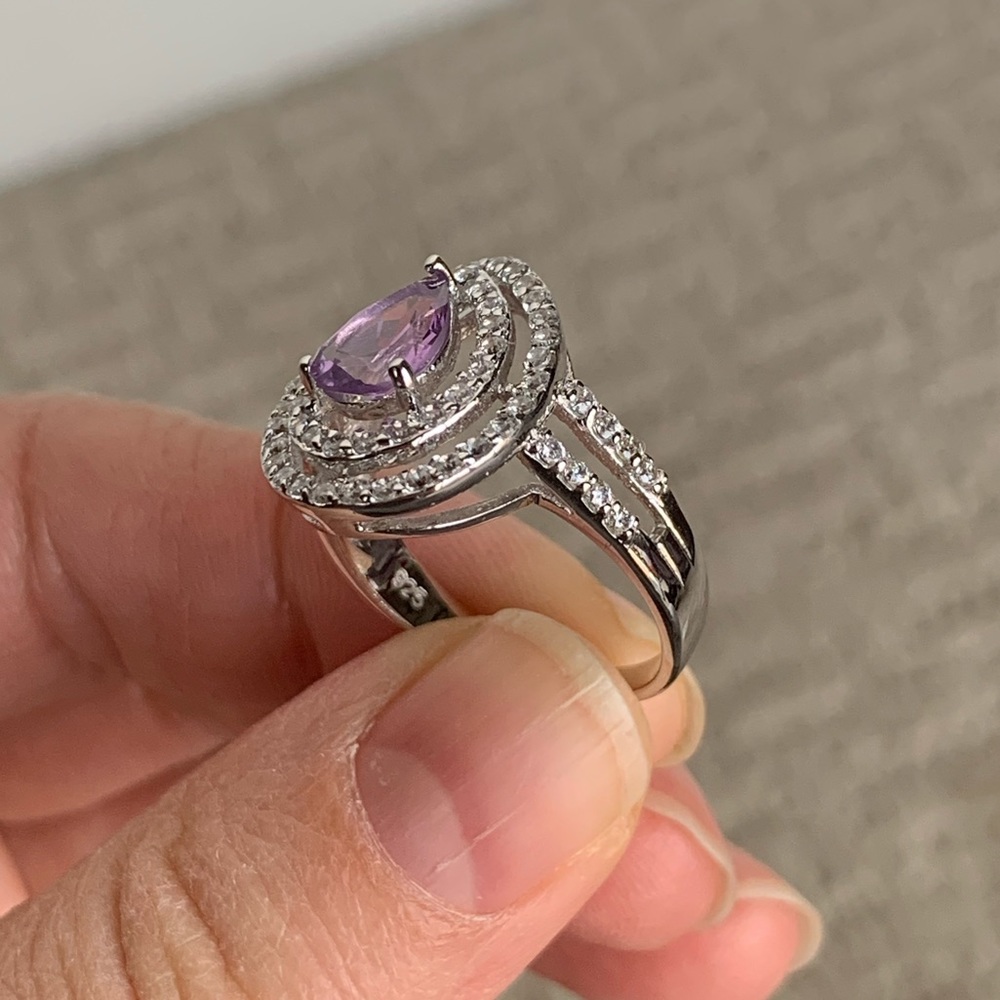 Natural Amethyst ring - Picture 3 of 5